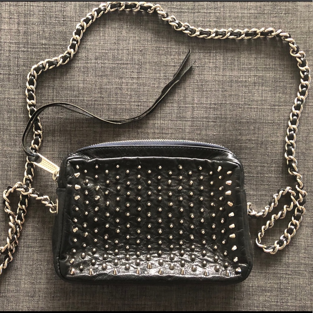Rebecca Minkoff Crossbody Bag in Navy Blue Leather